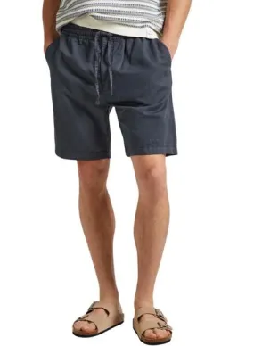 Men's Pepe Jeans Bermuda Shorts in Navy Linen