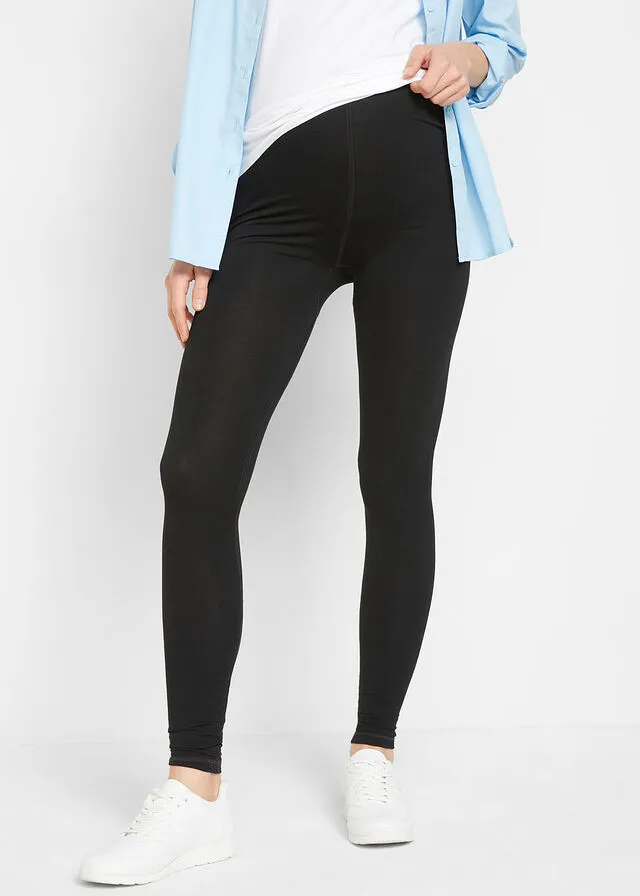 Black maternity leggings