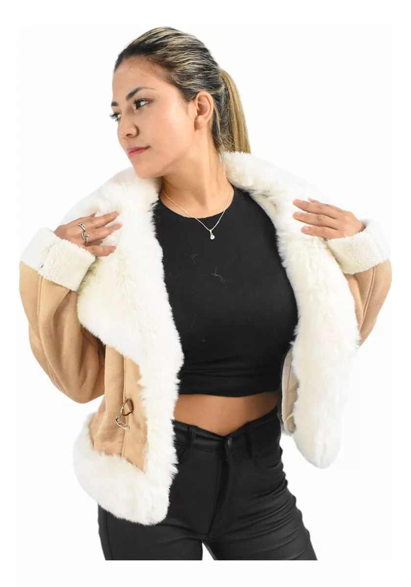 Short Plush Women's Jacket Warm Cloth Santelon 15743.