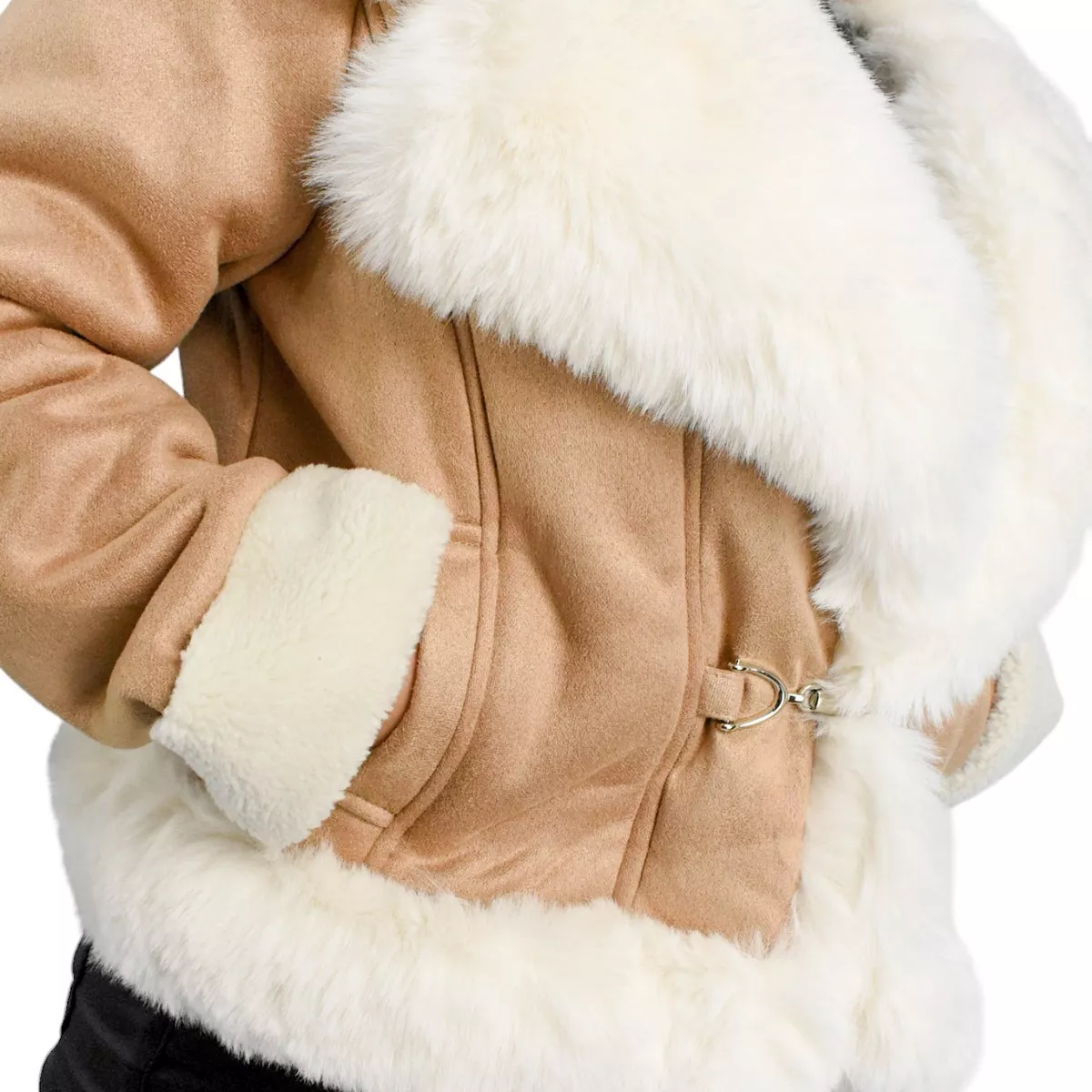 Short Plush Women's Jacket Warm Cloth Santelon 15743.