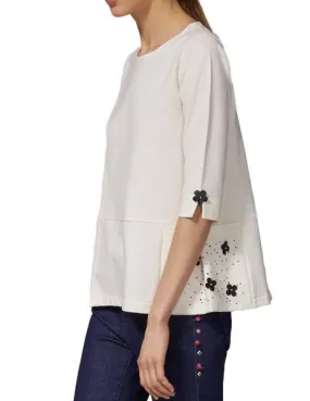 sweatshirts with side pockets in natural color