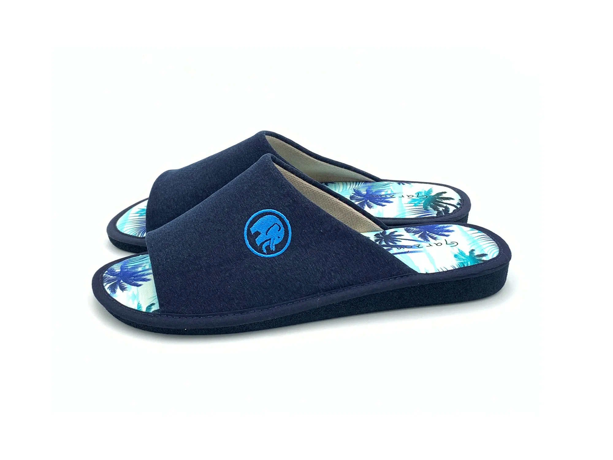 Garzon Men's Urban Blue House Slipper Sandal_CHANCLA_TEJido MARINO P381.127