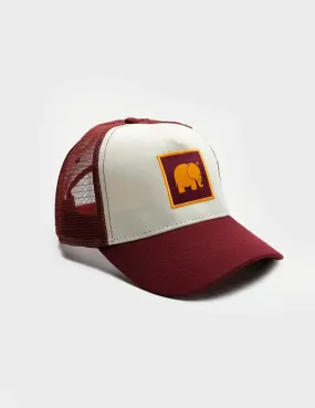 Gorra granate para hombre y mujer Trendsplant Classic Trucker