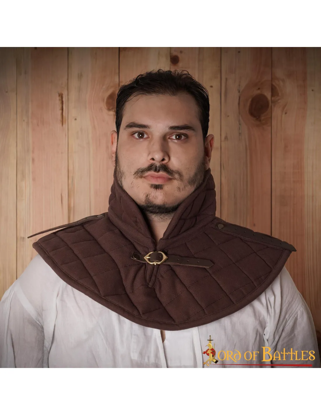 High Neck Padded Cotton Medieval Gorget