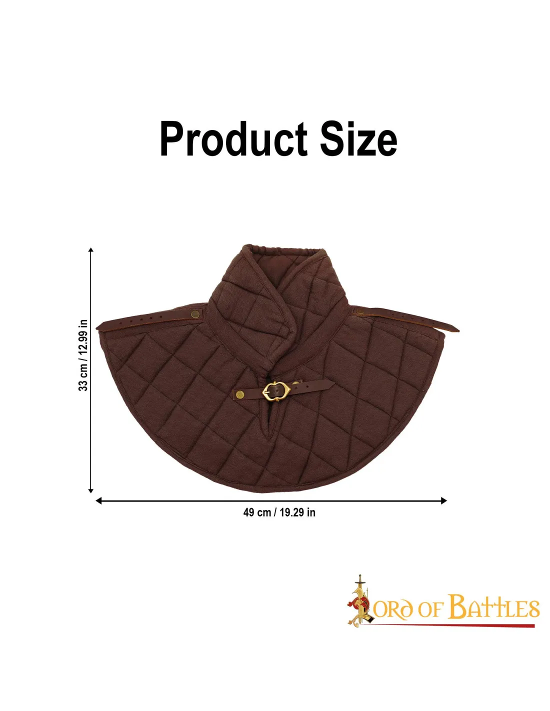 High Neck Padded Cotton Medieval Gorget