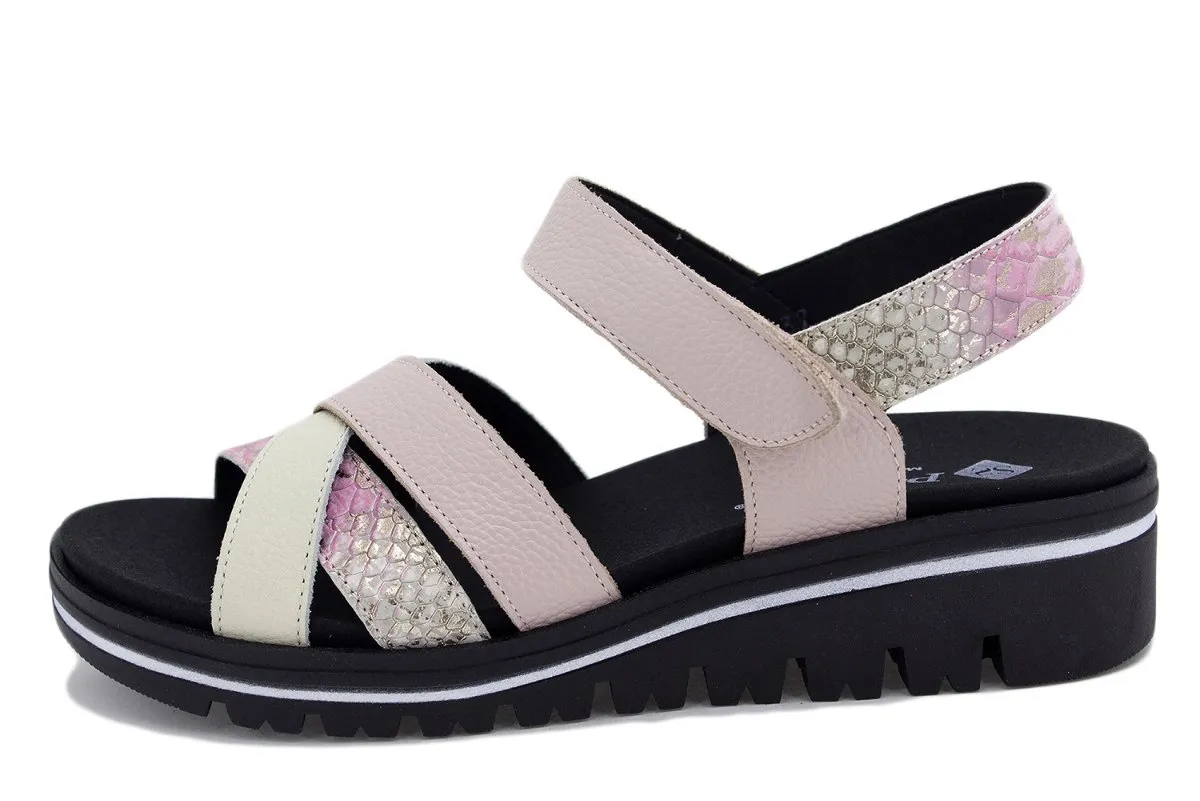 Ice Leather Removable Insole Sandal