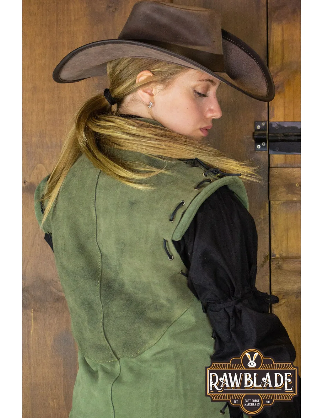 Medieval Suede Women's Green Diego Tunic