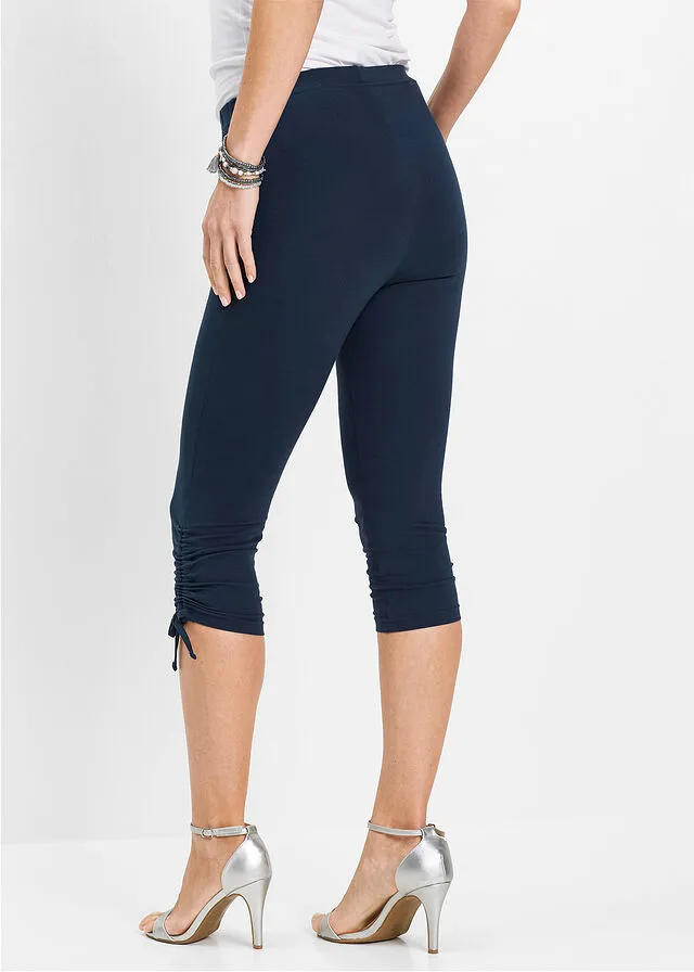 Dark Blue Capri Leggings