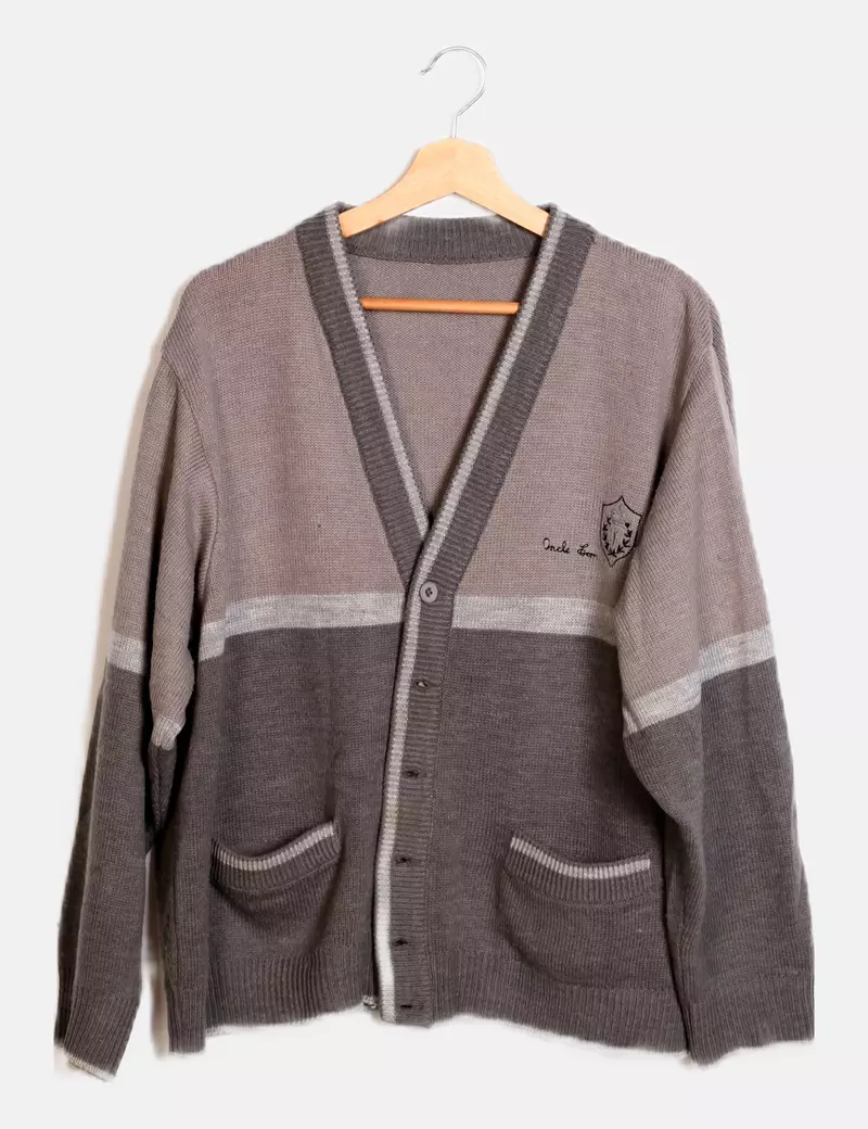 Bicolor knitted cardigan by NoName