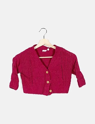 Pink knitted jacket