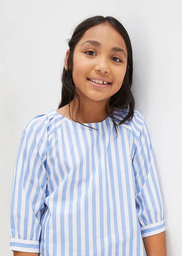 Provence white-blue striped blouse.