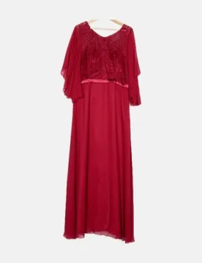 Red Lace Long Dress - VestidíSSima