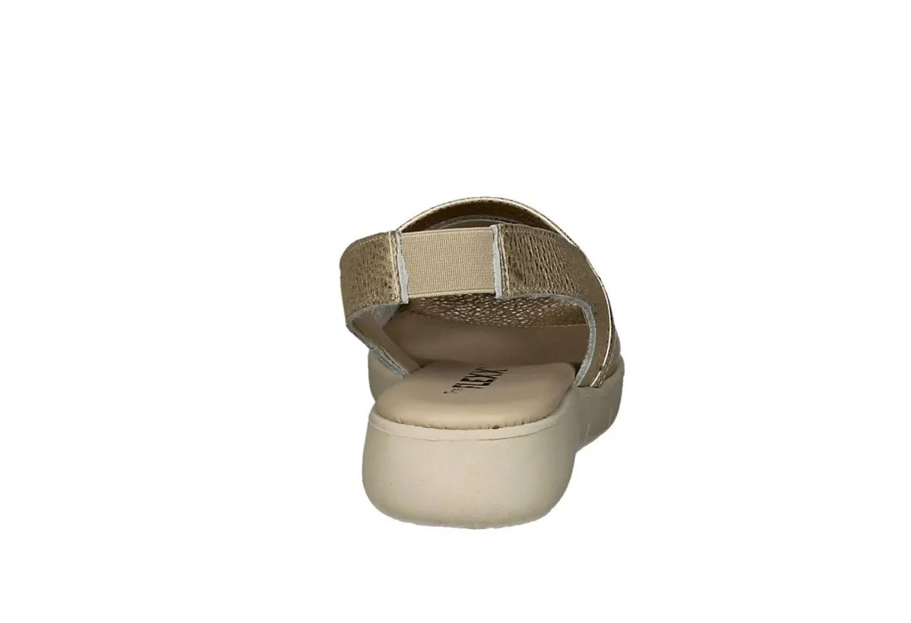 Gold Leather Sandal