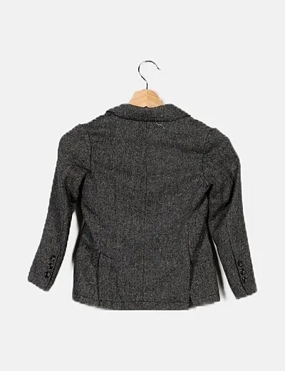 Gray Printed Sfera Blazer