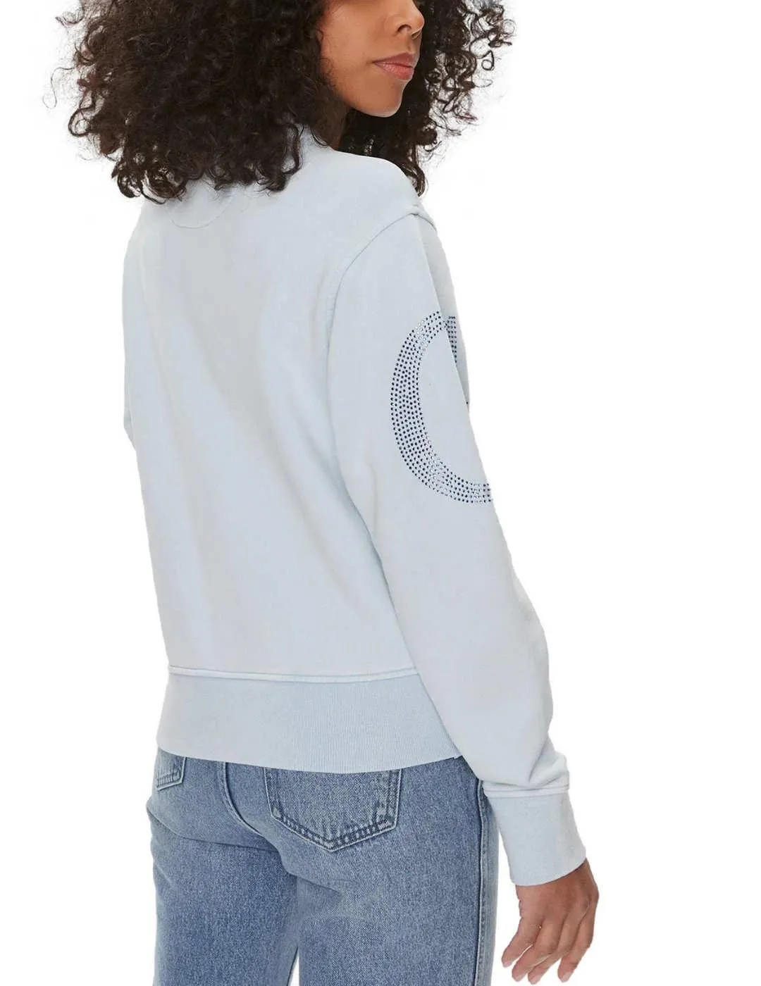 Vintage Blue Guess Women's Sweatshirt Without Hood