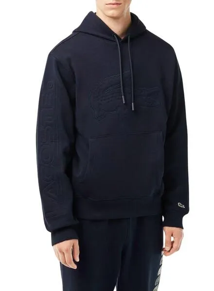 Lacoste Hoodie Blue XL Men Crocodile Design