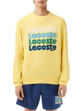 Lacoste Retro Yellow Men's Sweatshirt with Logo