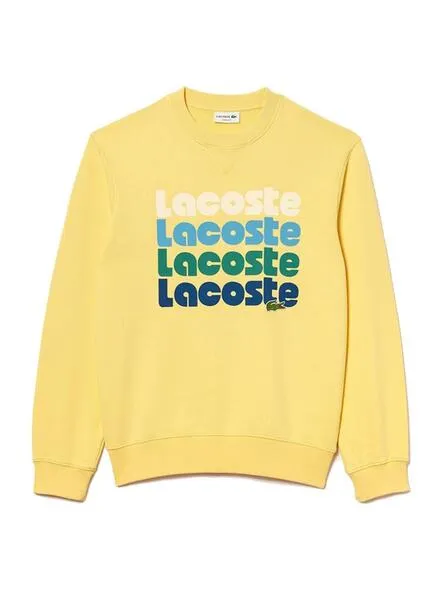 Lacoste Retro Yellow Men's Sweatshirt with Logo