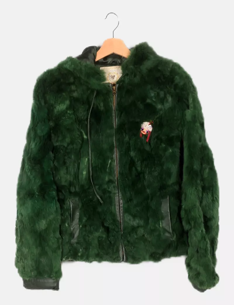 Suiteblanco - Green Faux Fur Jacket