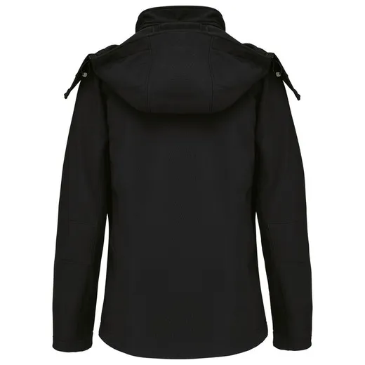 Women's Softshell Jacket with Removable Hood